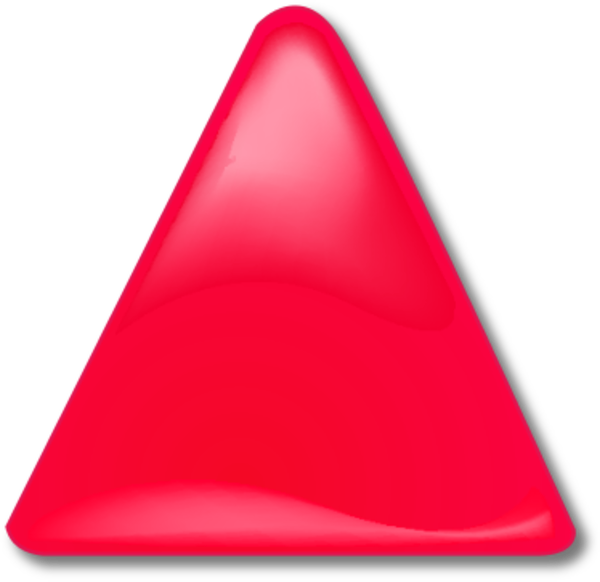 3d Yellow Triangle Vector Clip Art - Triangle (600x582)