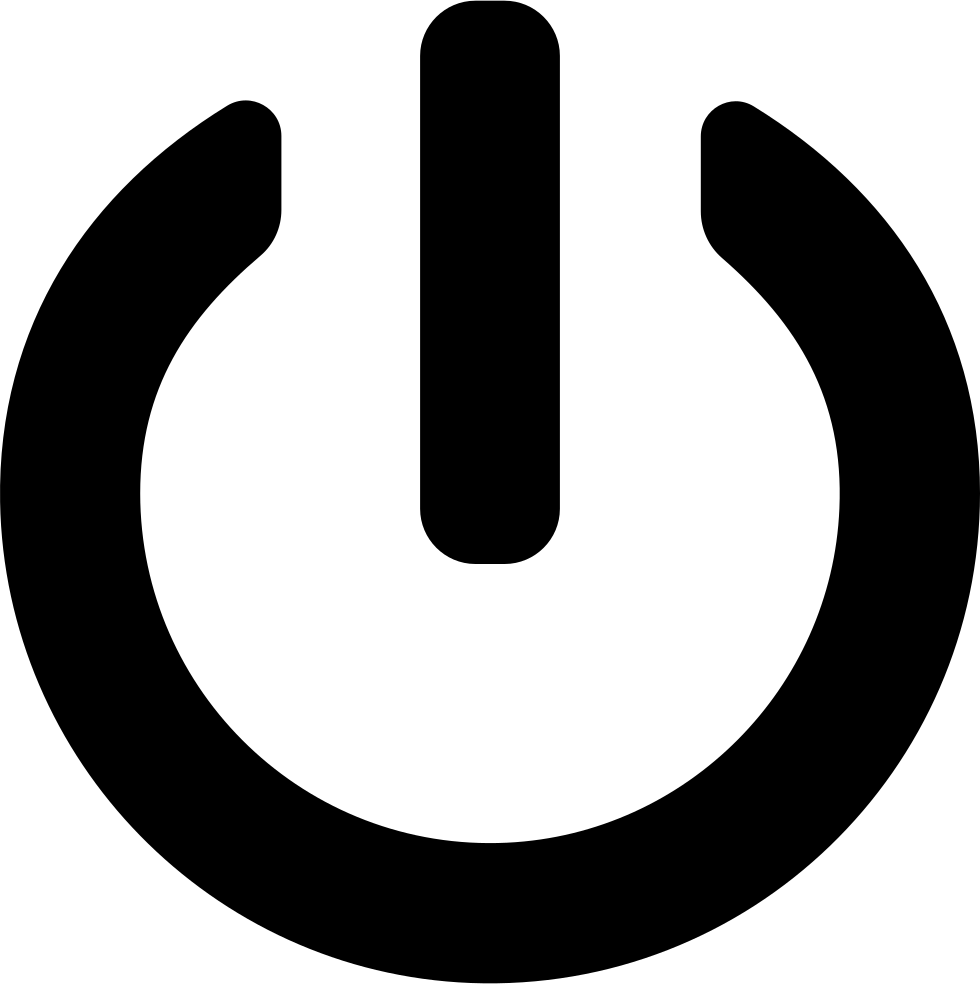 Exit Clipart Svg - Computer Power Button Icon (980x984)