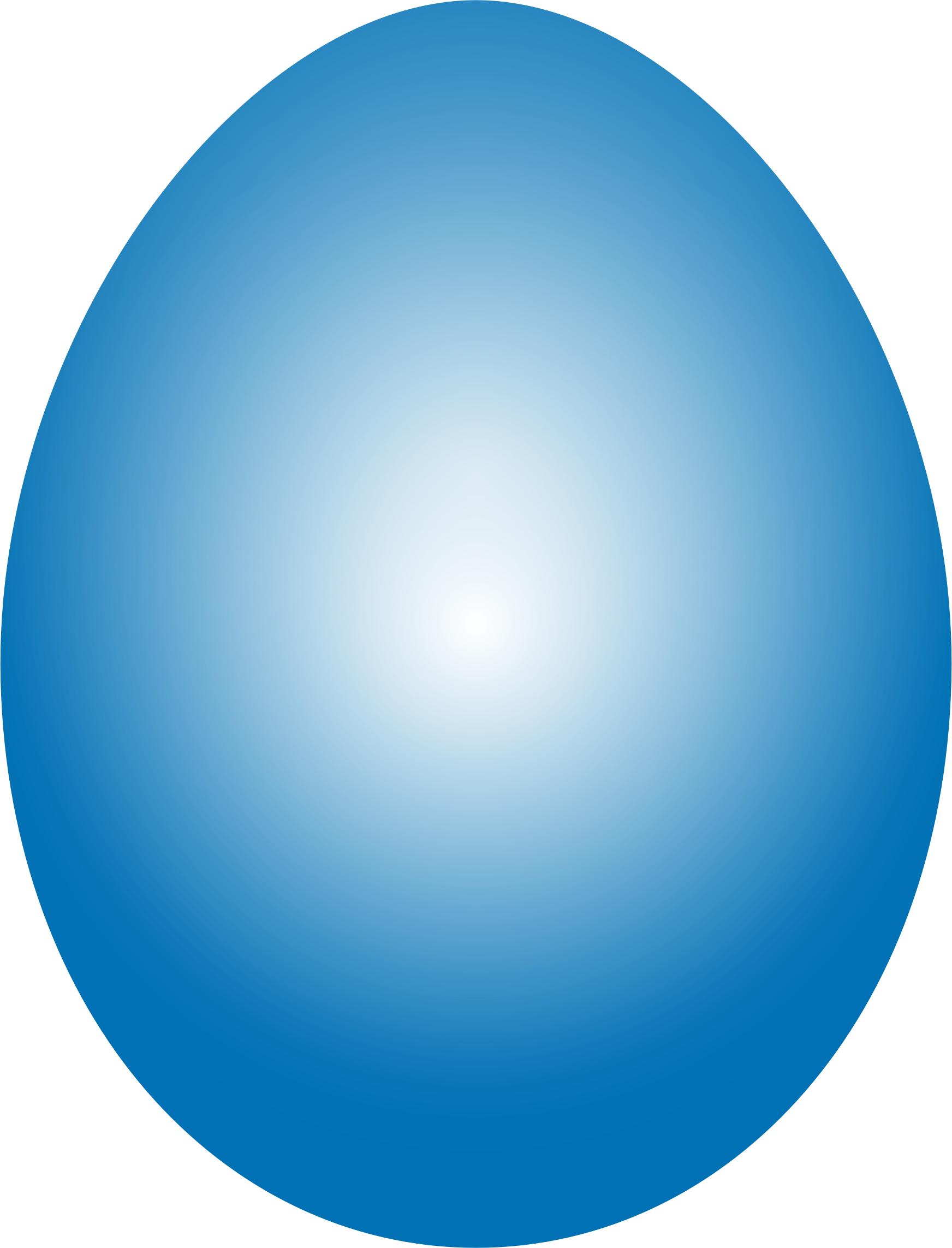 Big Image - Blue Easter Egg Png (1744x2286)