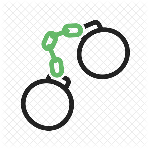 Handcuffs Icon - Circle (512x512)