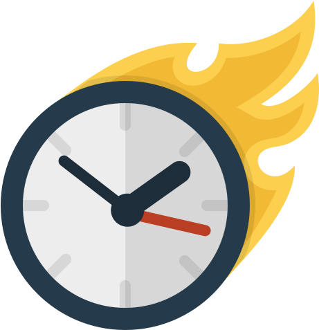 Fast Time Icon - Fast Clock Png (512x512)