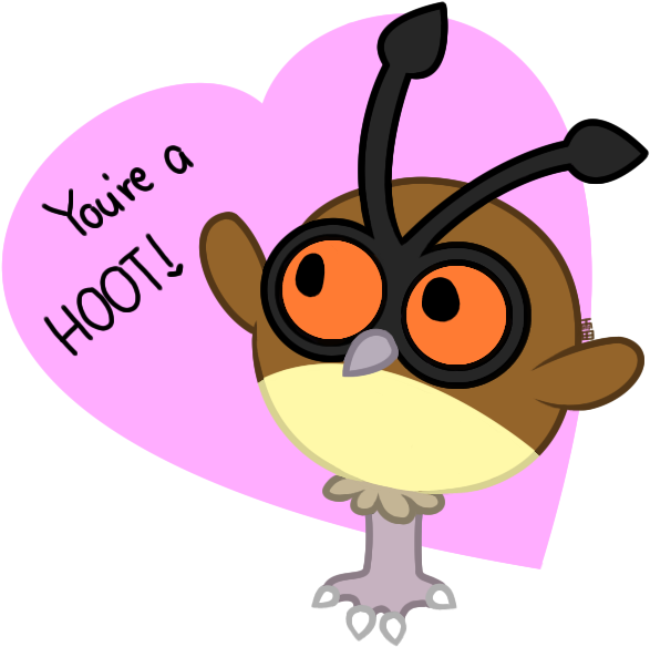 Hoothoot By Ittybittyottertitty - Cartoon (600x600)