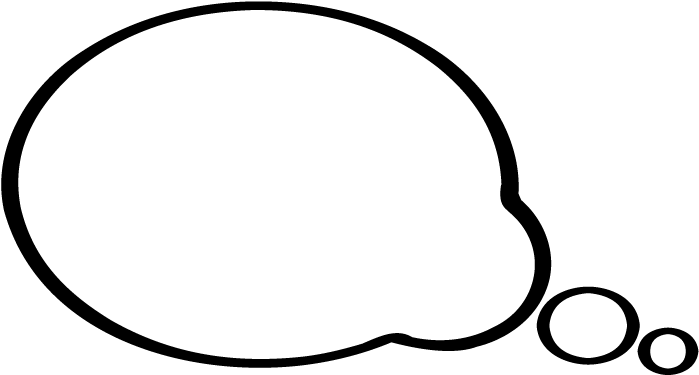 White Thought Bubble Transparent Background (714x390)