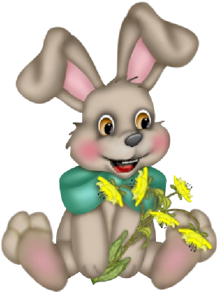 Cute Easter Bunny Cartoon Images - Rabbit (600x600)