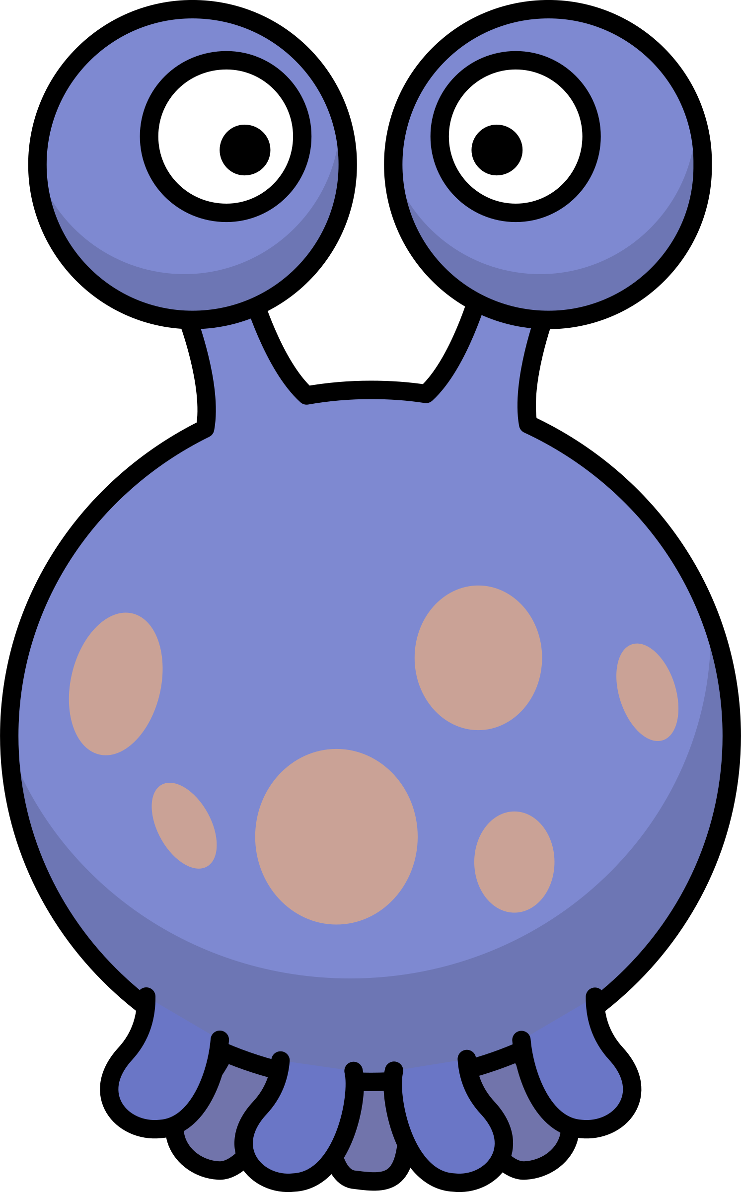 Big Image - Silly Alien Clipart (1492x2400)