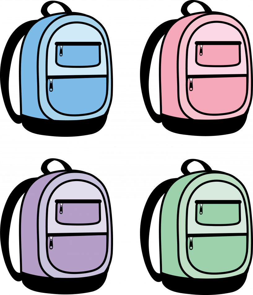 Clip Art Backpack (817x953)