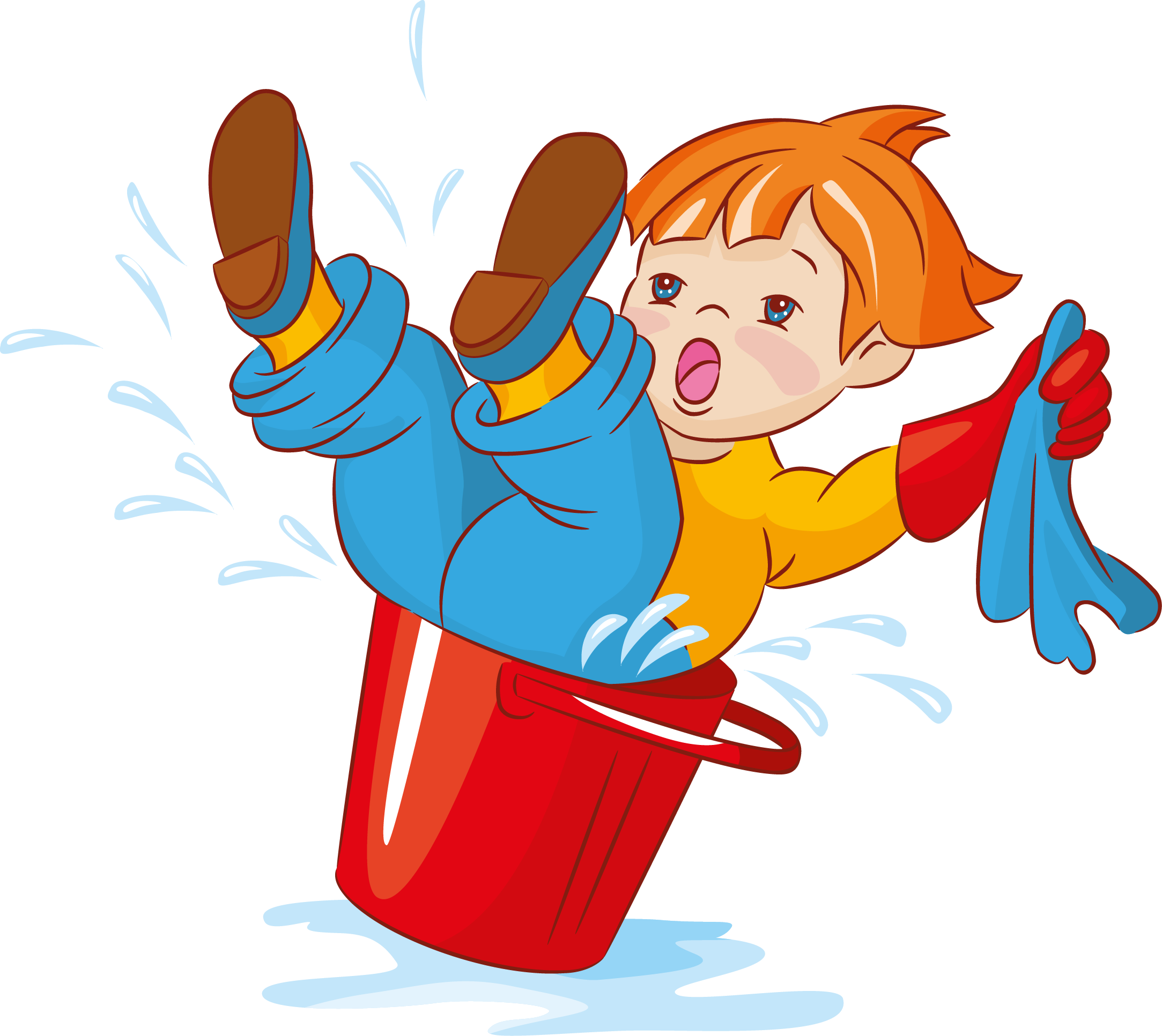 Моет Полы - Children Cleaning (2167x1933)