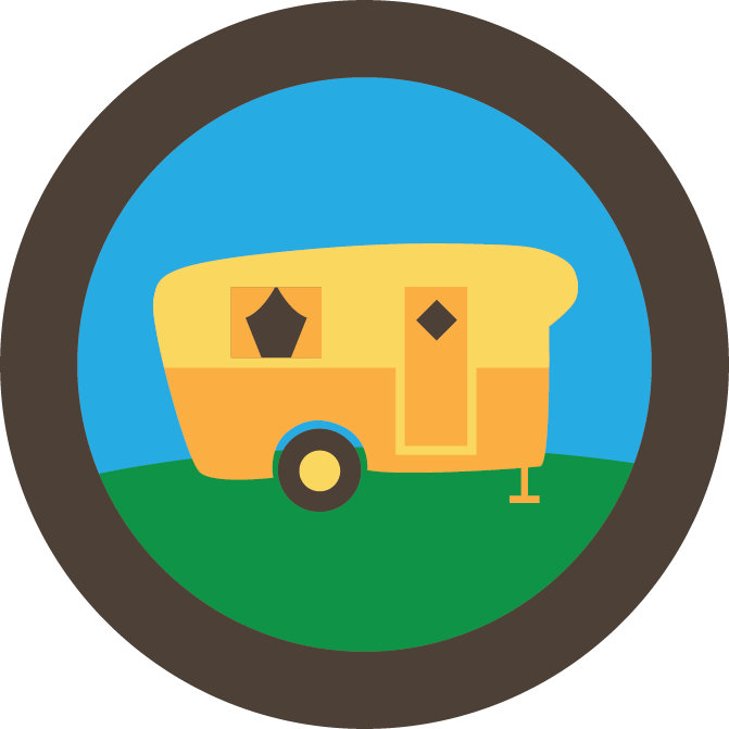 Glamp Site - Illustration (671x671)