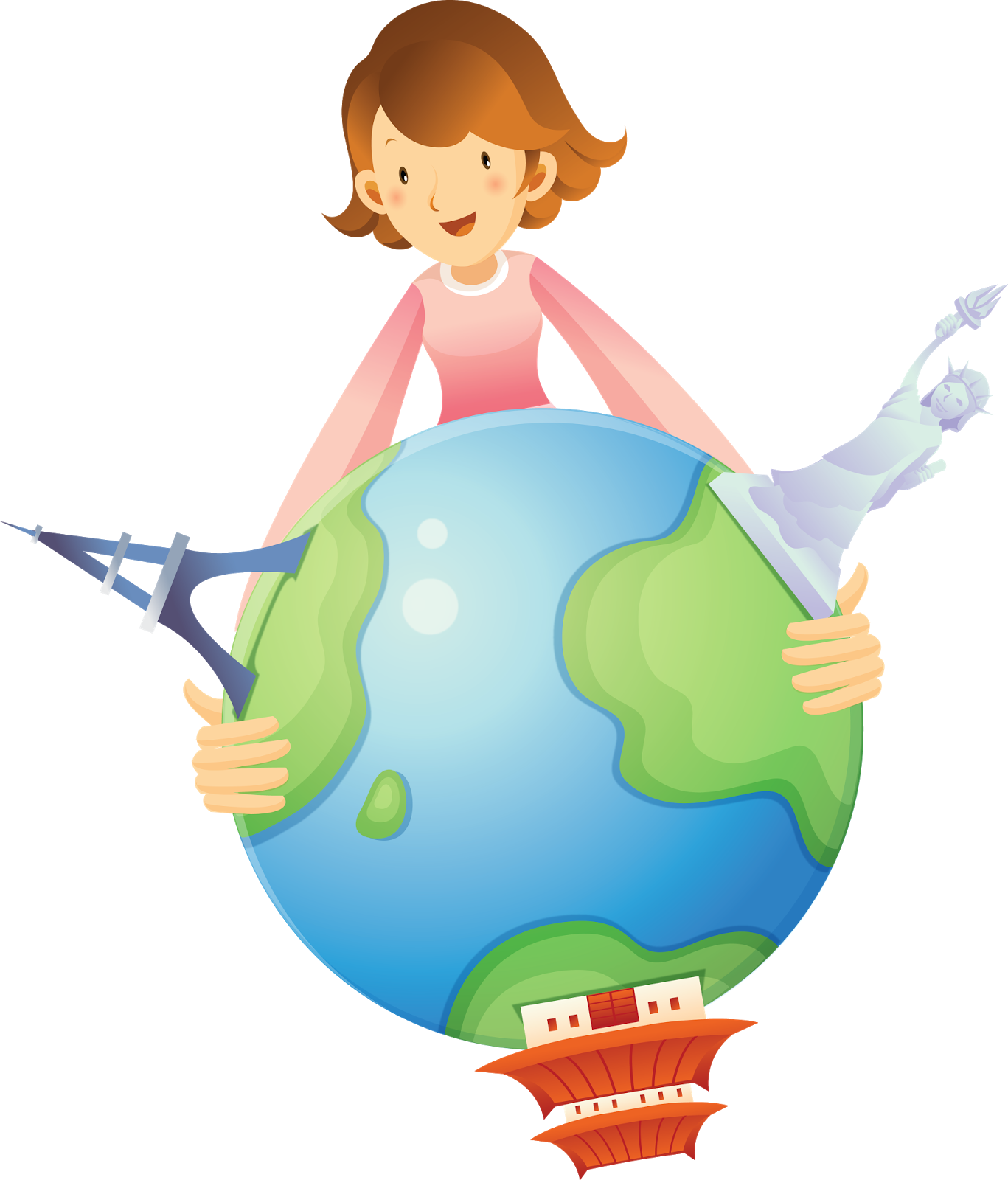 Children's World - Глобус Рисунок Пнг (1367x1600)