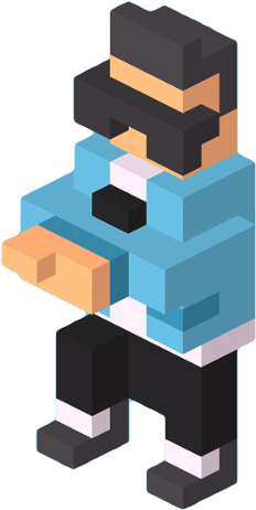 Crossy Road's Psy - Psy (429x612)