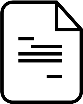 Contract Icon - List Outline (550x550)