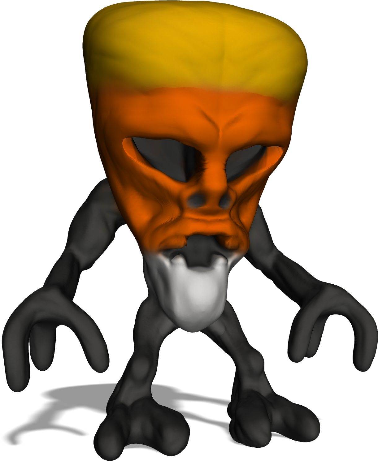 Candy Corn Creature - Illustration (1536x2048)