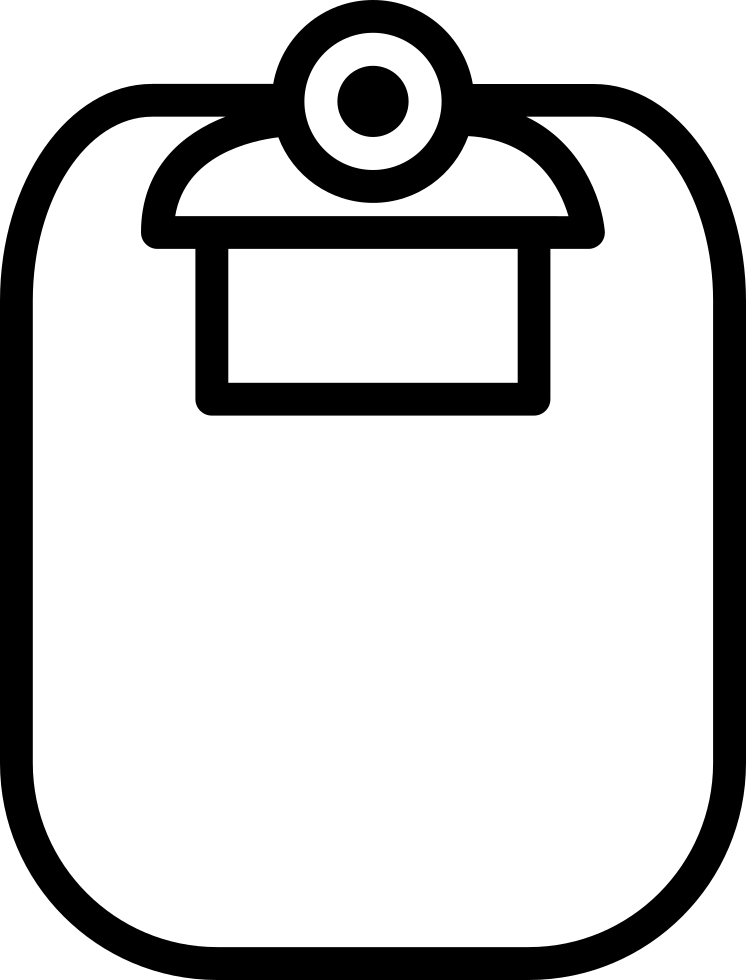 Empty White Clipboard Comments - Clipboard Outline (746x980)