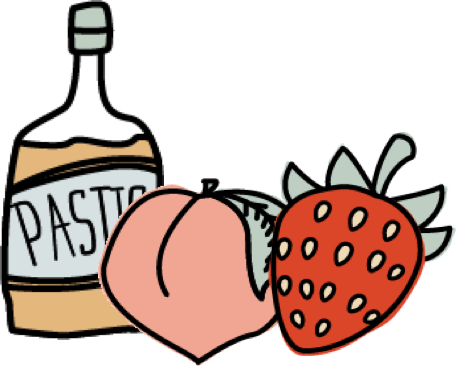 Our Ice Creams & Sorbets - Drawing (456x366)