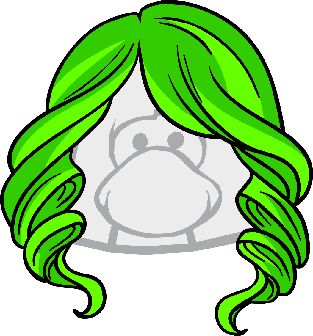 Clothing Icons 1374 Style 2013 - Brown Hair Club Penguin (1052x1130)