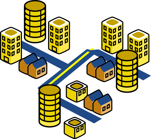 Small City Clipart (600x549)