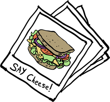 Tumblr Sandwich Drawing Clipart Panda - Sandwich Tumblr Png (380x350)