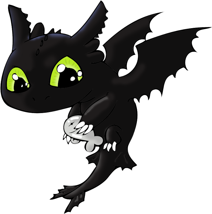 Httyd - Chibi Toothless Gif (800x800)