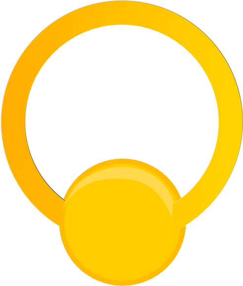 Gold Earring Clipart (492x598)
