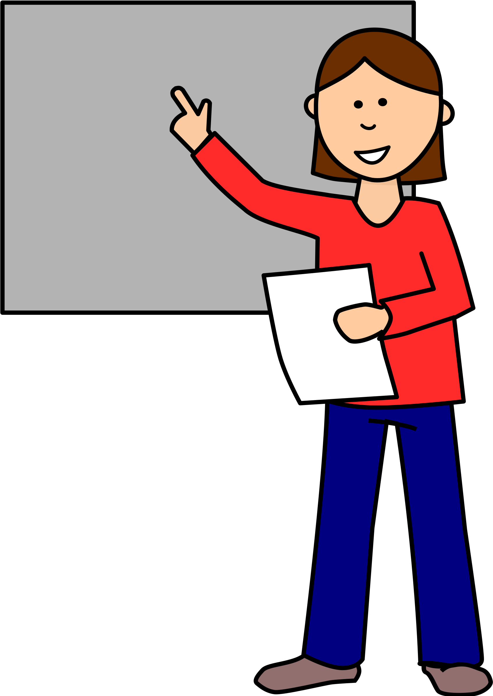 Download - Class Presentation Clipart (1698x2400)