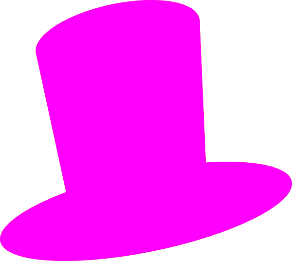 Mad Hatter's Hat Outline (600x536)