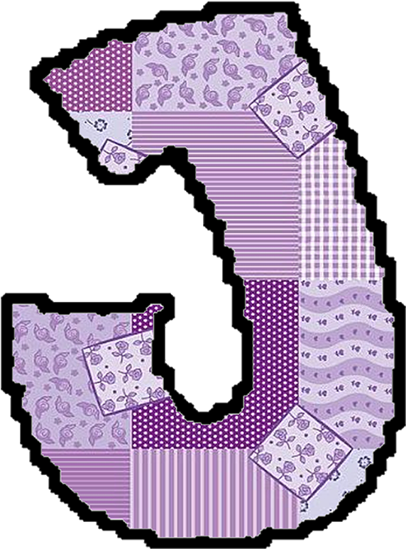 Arte Rabiscos E Letras - Letras Patchwork Png (595x794)