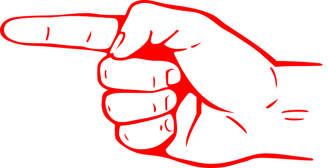Finger Gesture Index Point Pointing Finger - Pointing Finger Png (663x340)
