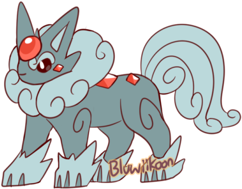 ☆ Rock-type Eeveelution - Cartoon (500x409)