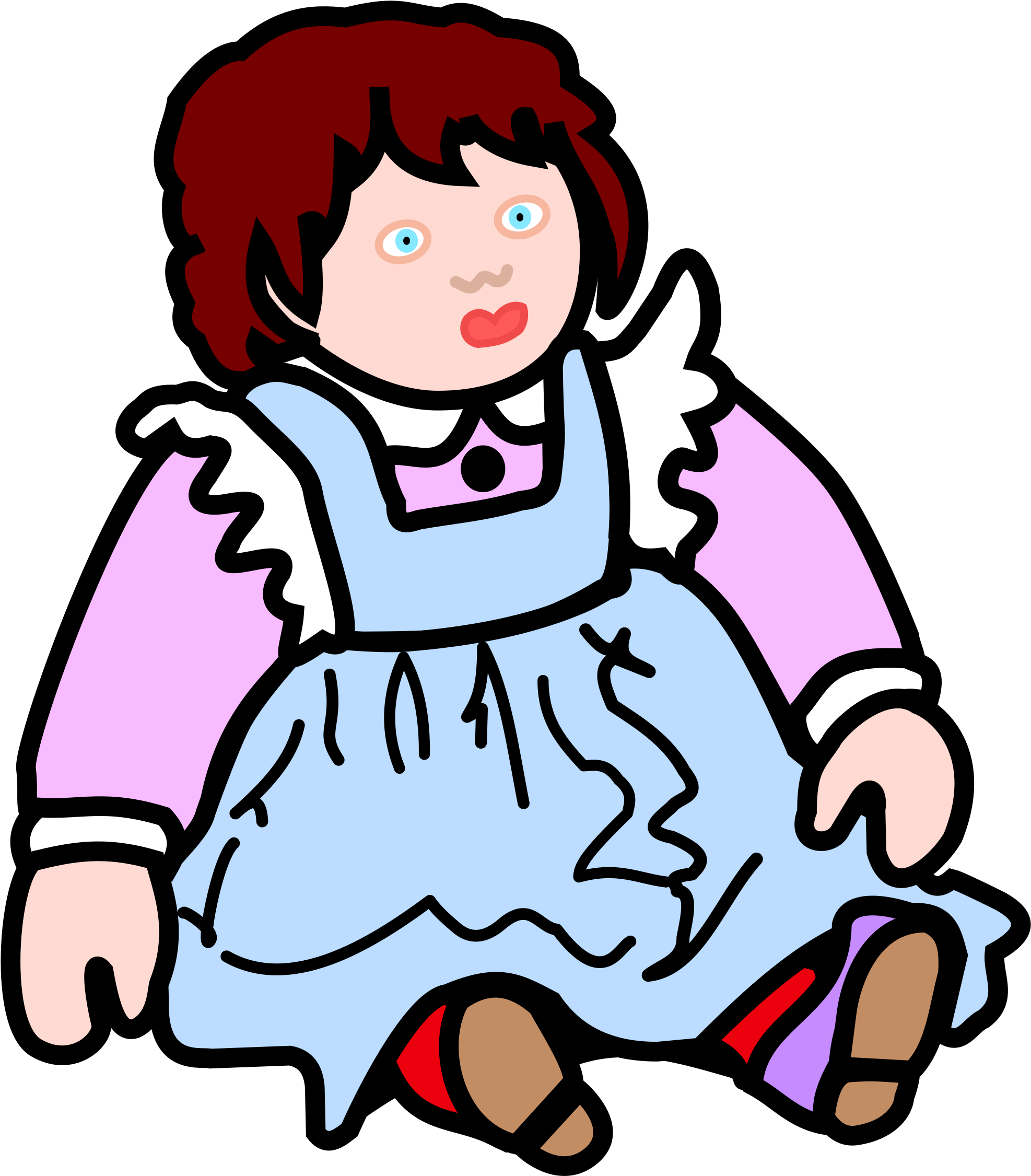 Big Image - Doll Line Art (2123x2400)
