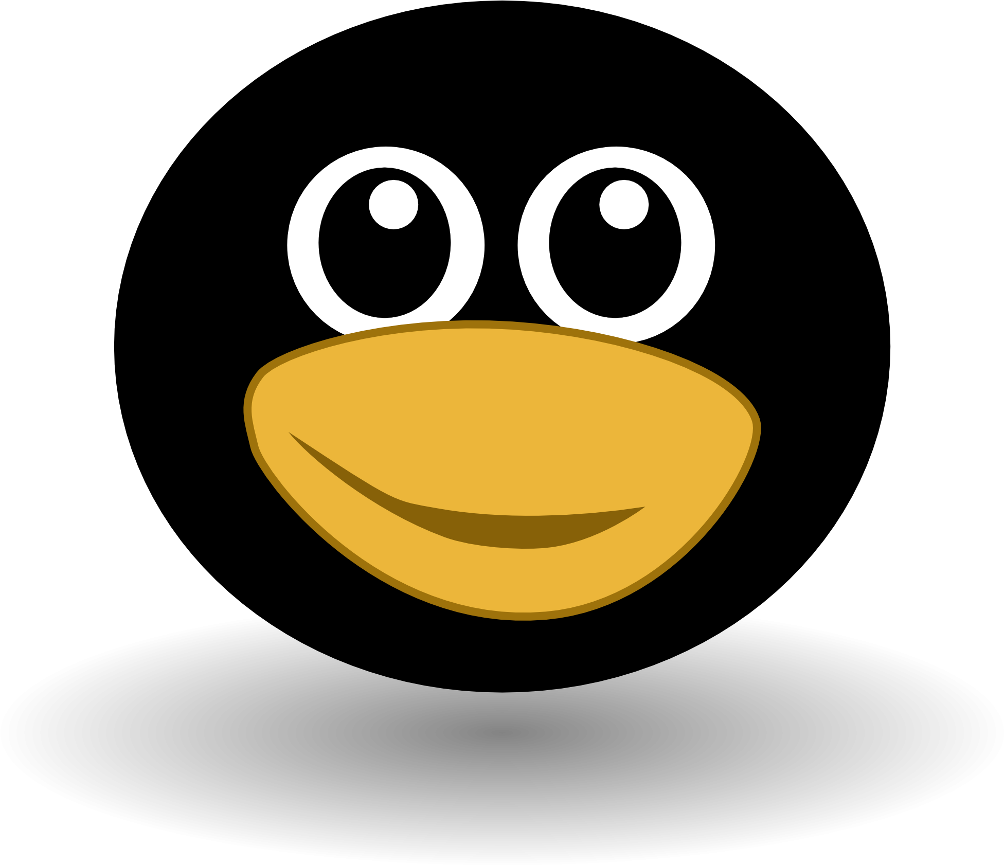 Funny Tux Face - Gnu/linux (1979x1685)