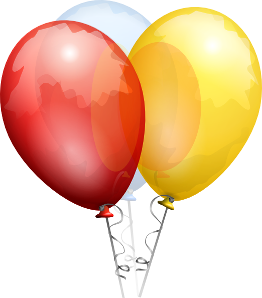 Birthday Balloons No Background (522x594)