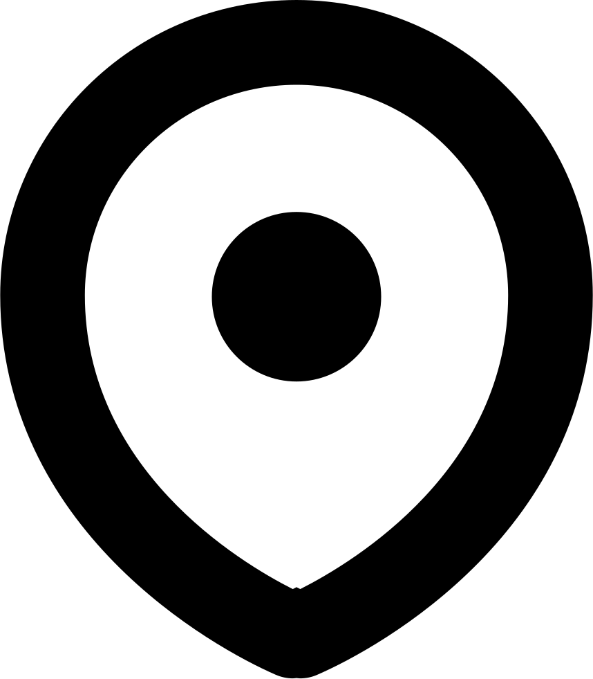 Map Marker Comments - Location Outline Icon (858x981)