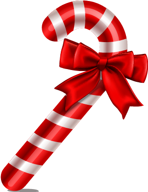 Candy-cane - - Candy Cane Transparent Background (366x465)