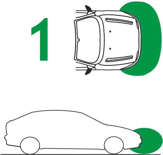 Radar De Stationnement Avant Zone - Parking Sensor (531x506)
