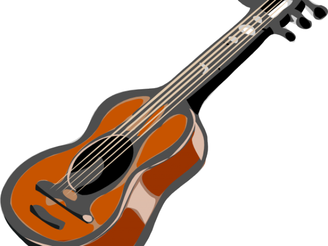 Guitar Clipart Comic - Classical Guitar (640x480)