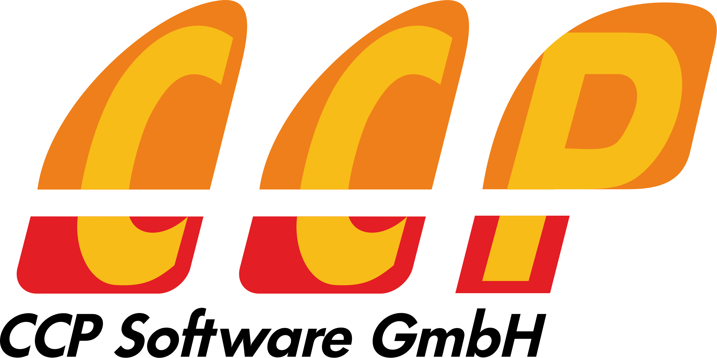 Ccp Logo With Company Name - Ccp Software (2366x1182)