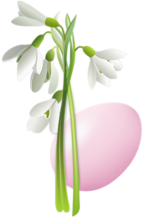 Пасхальные Яйца - Flower Vector (329x500)