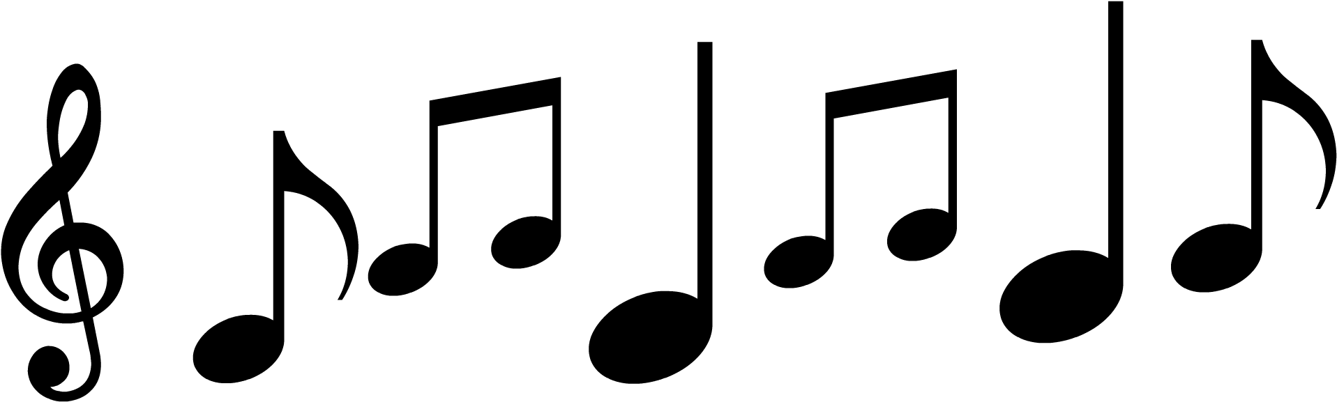 Musical Notes Png (1950x604)