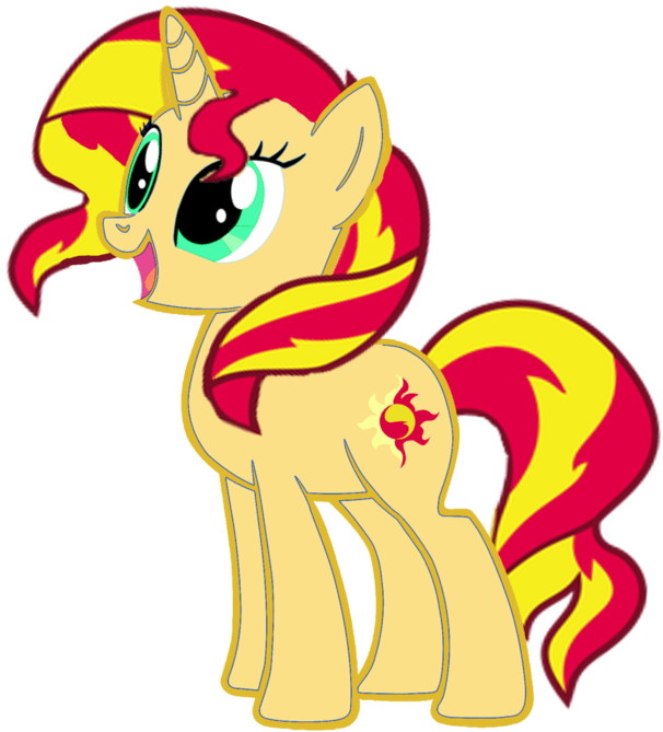 Sunset Shimmer Pony Nice (894x894)