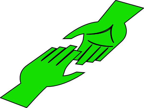 Mint Green Hands Clip Art At Clker - Clip Art (600x451)