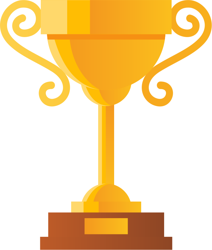 Debate Competition Winner - Animated Trophy (691x816)