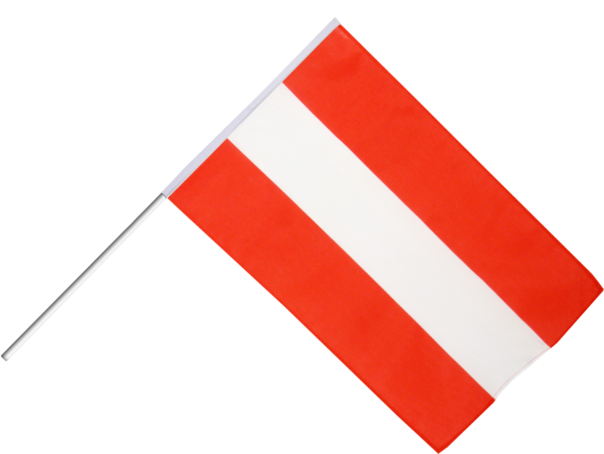 Drapeau Autriche Sur Hampe - Red Flag (1500x1124)