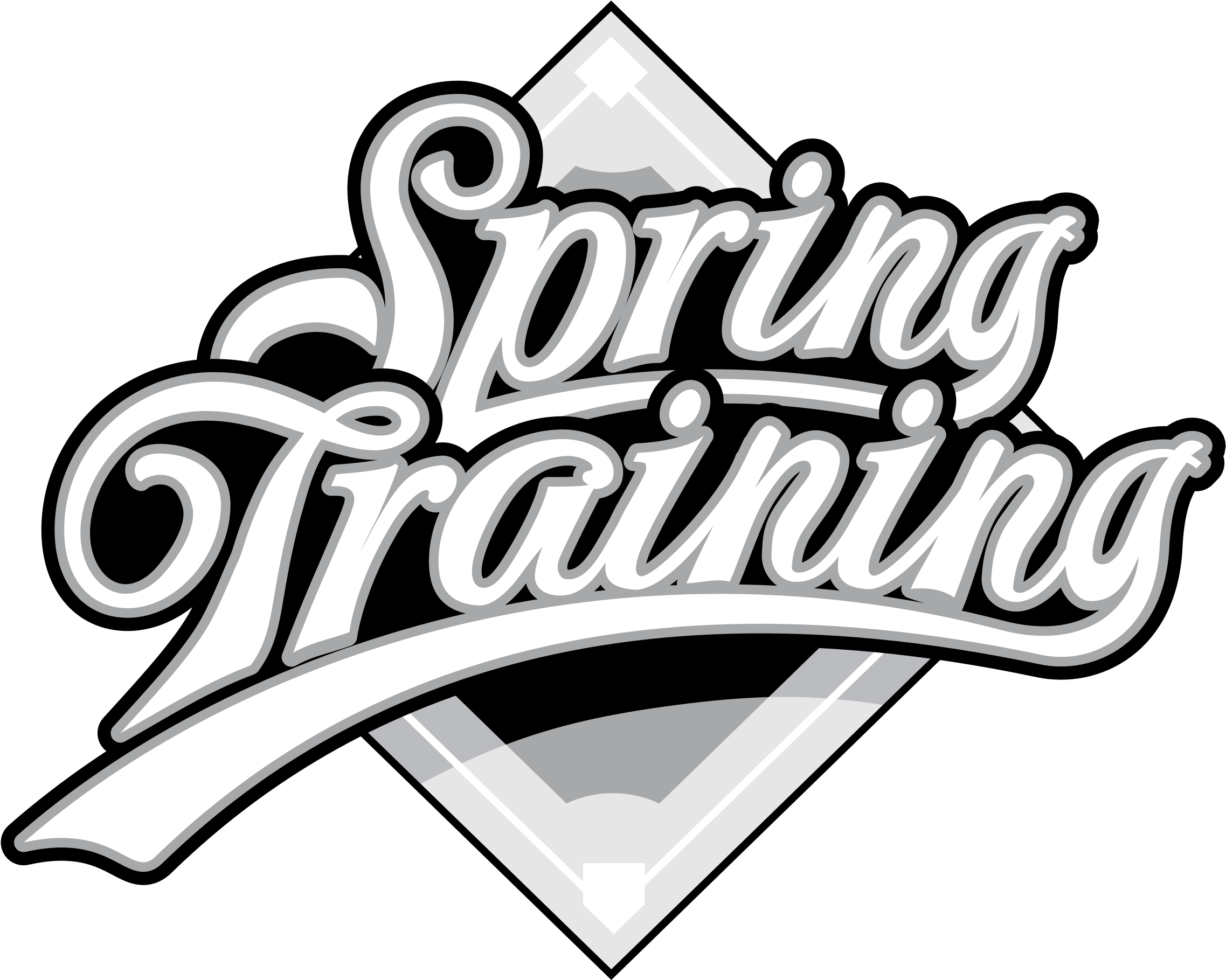 Spring Training Logo Black And White - Spring Training Logo (2400x2400)