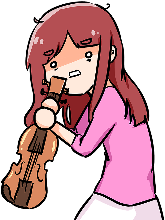 Violin Lily - Cartoon (784x784)