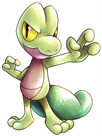 #252 Treecko - Cartoon (339x450)