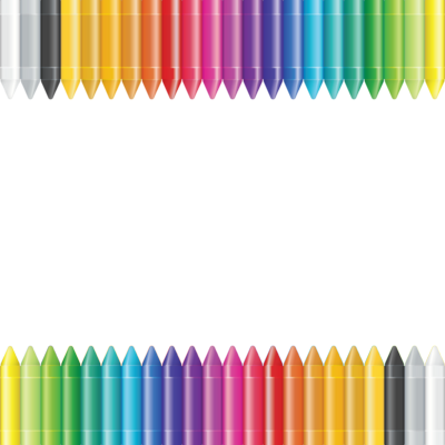 Crayon Border - Crayons Background Powerpoint (400x400)