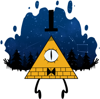 Bill Cipher By Xnighten - Gravity Falls (600x450)