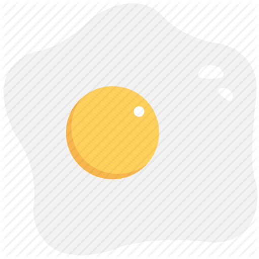 Fried Egg Clipart Protein - Circle (512x512)