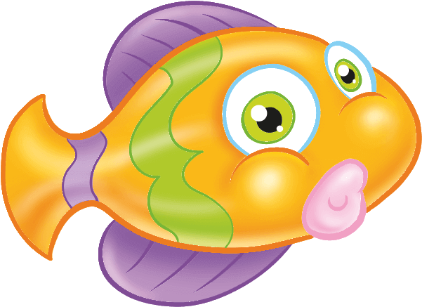 Yellow Fish - Wall Decal (700x700)