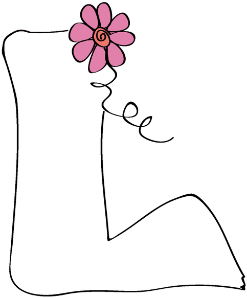Flor - L - Line Art (507x600)